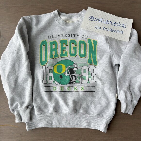 Vintage Oregon Ducks Football Sweatshirt 90sUniversity of Oregon Ducks Shirt tee - Picture 1 of 2